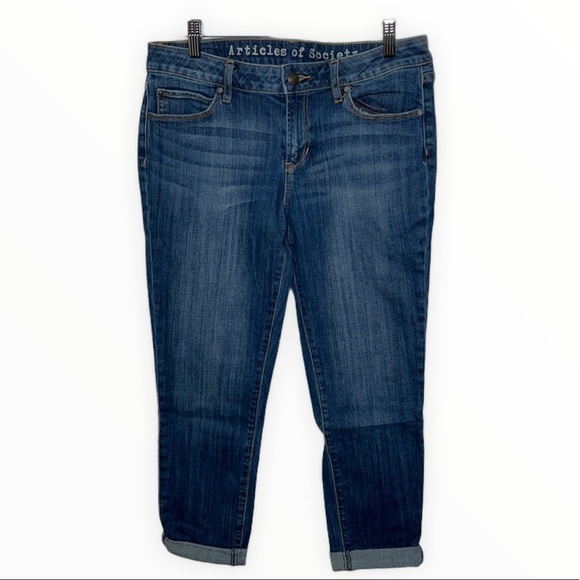 Articles of Society Boyfriend Crop Cindy Jean SZ 27 - Picture 1 of 8